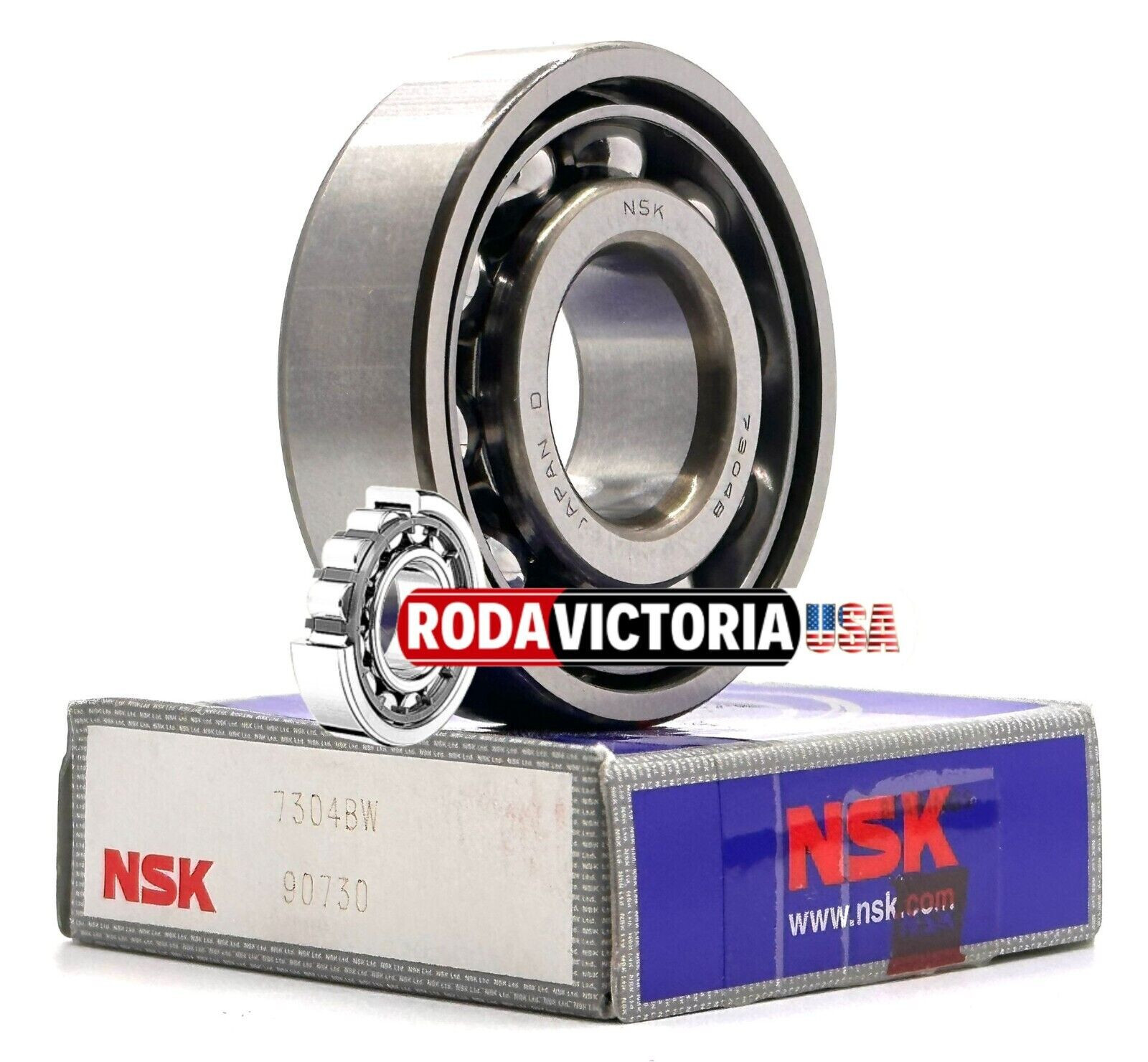 NSK JAPAN 7304BW High-speed Angular Contact Ball Bearing 20x52x15mm NSK