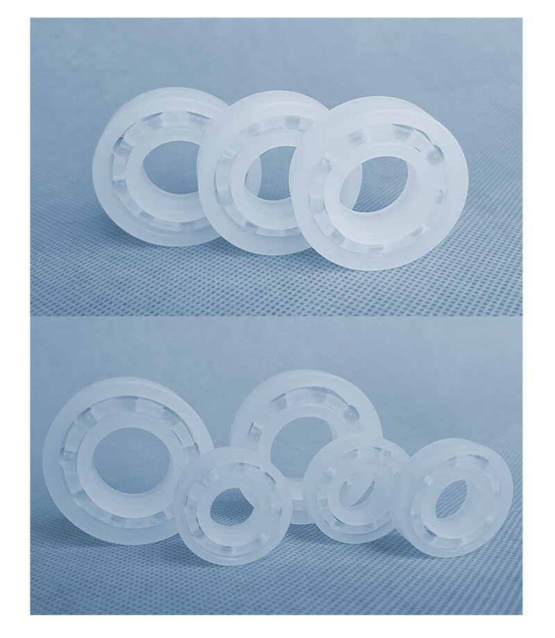 PP Plastic Bearing Glass Balls Corrosion Resistant ID 3~9mm OD 9~26mm W 3/4/68mm