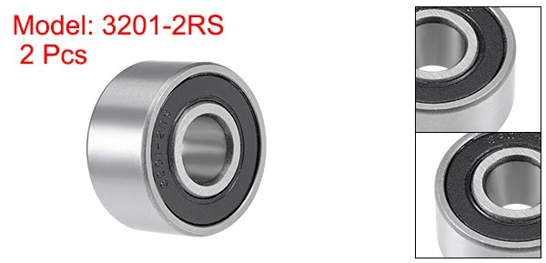 5201-2RS Angular Contact Ball Bearing Sealed Bearings 3201-2RS 2 Set
