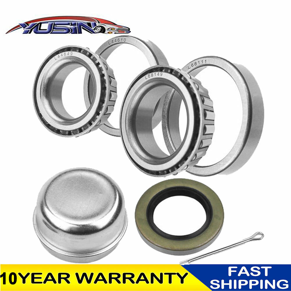 Set of 2,000lb. Axle Trailer Hub Wheel Bearing L44649 Seal 1.25” L44649 12192TB