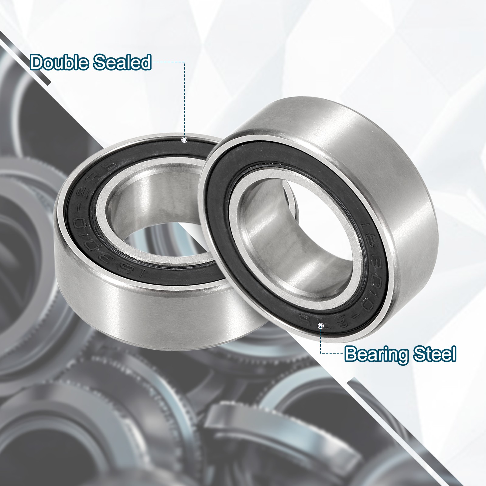 2 Pcs 16mmx30mx10mm 163010-2RS Non-Standard Ball Bearings INDUSTRIAL Bearing
