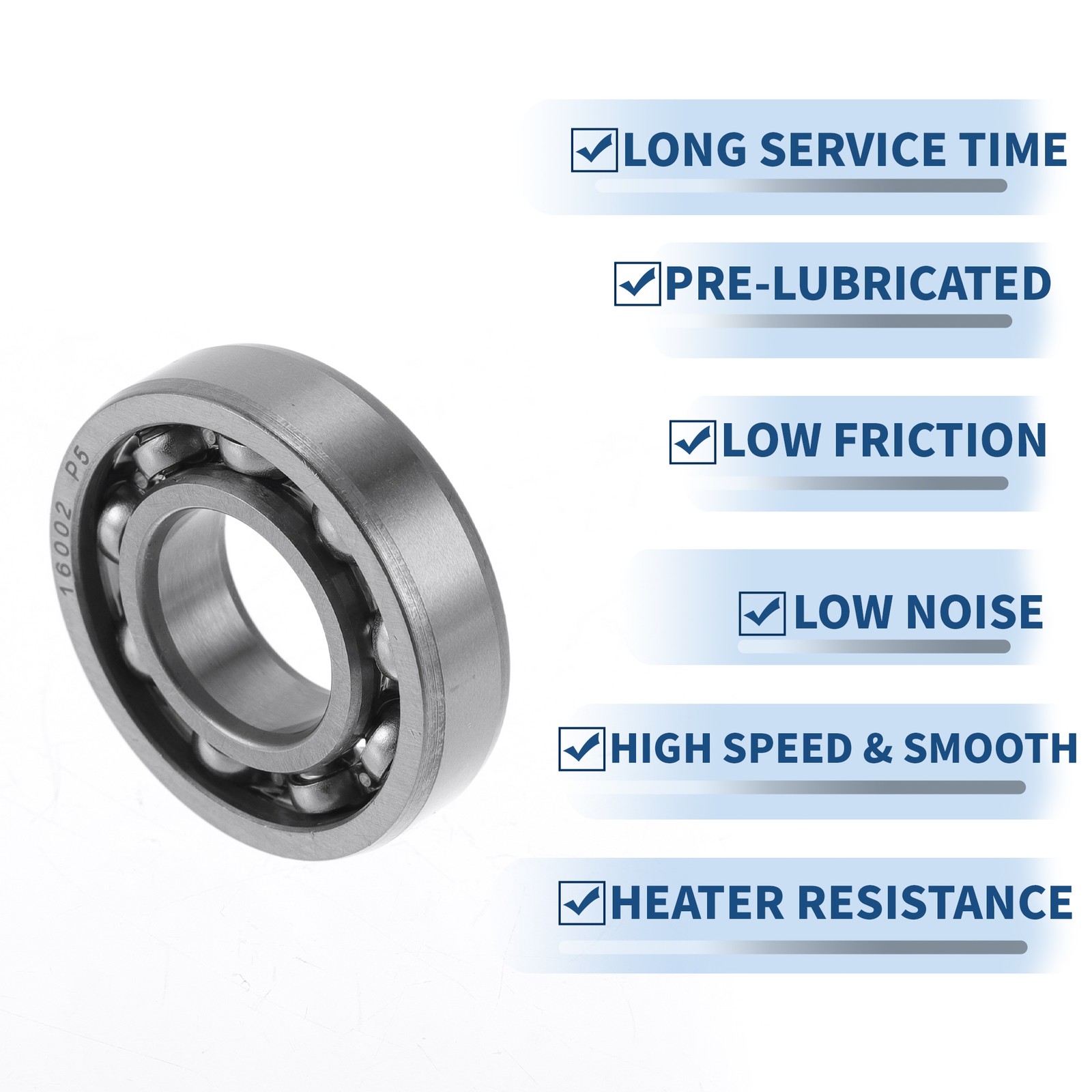 16002 Deep Groove Ball Bearings P5 15x32x8mm 1 Pc Scooter Skateboard Wheel