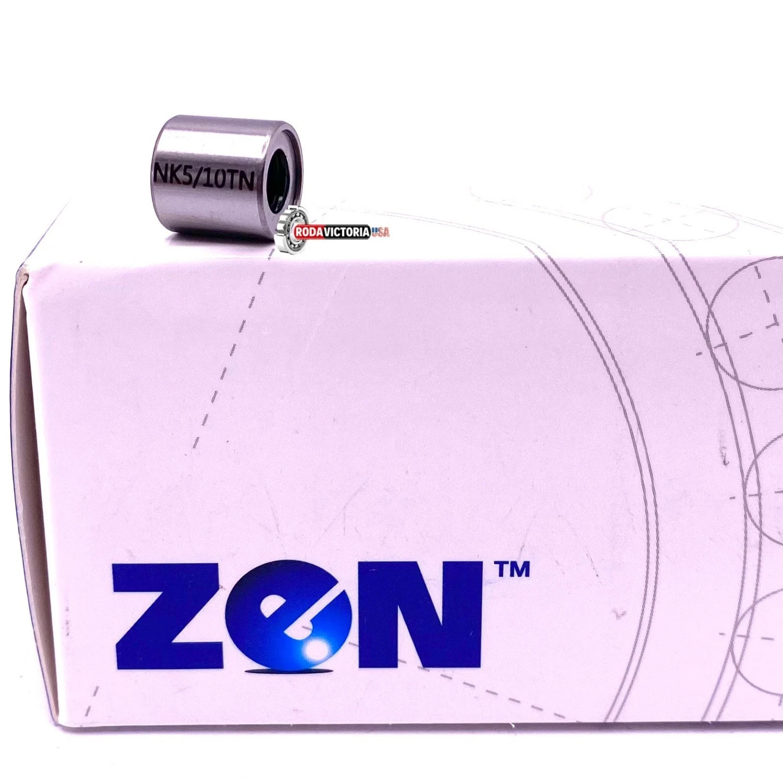 ZEN NK5/10 Machined Needle Roller Bearing TAF51010 5x10x10 mm