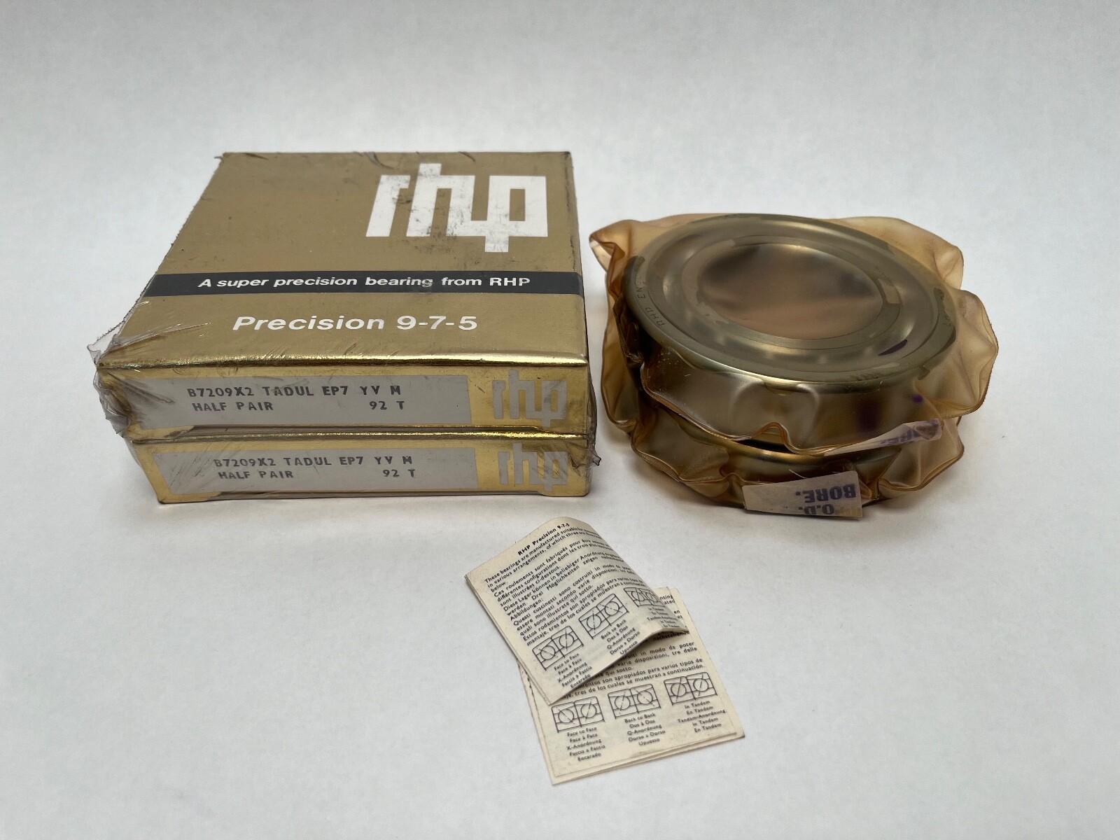 RHP 7209CTDULP4 Bearing 45x85x19 mm 7209-C-T-DUL-P4 B7209X2TADUEP7 England 2 Pcs