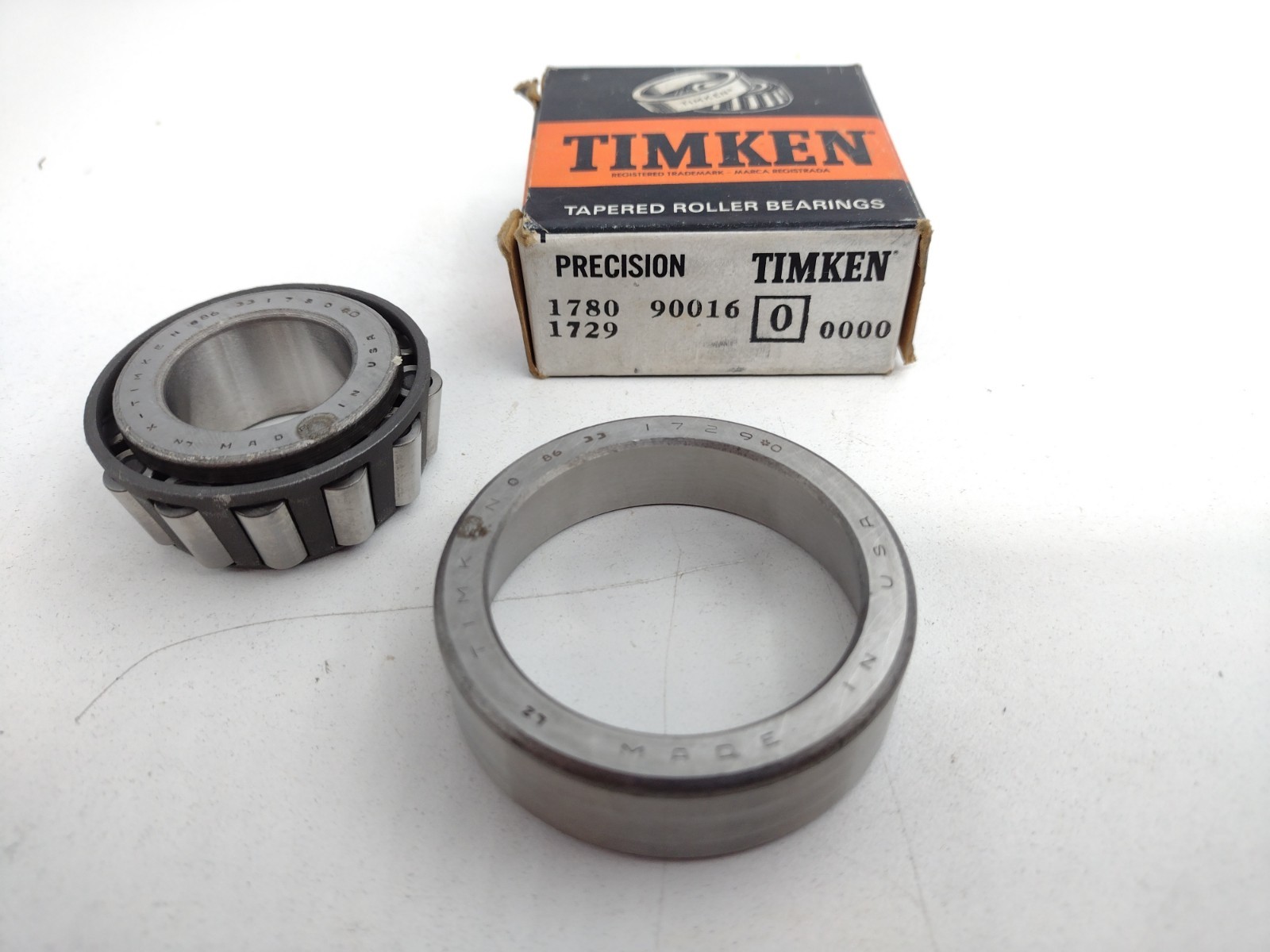 *** Timken 1780/1729 Single Row Tapered Roller Bearing 1-inch Bore