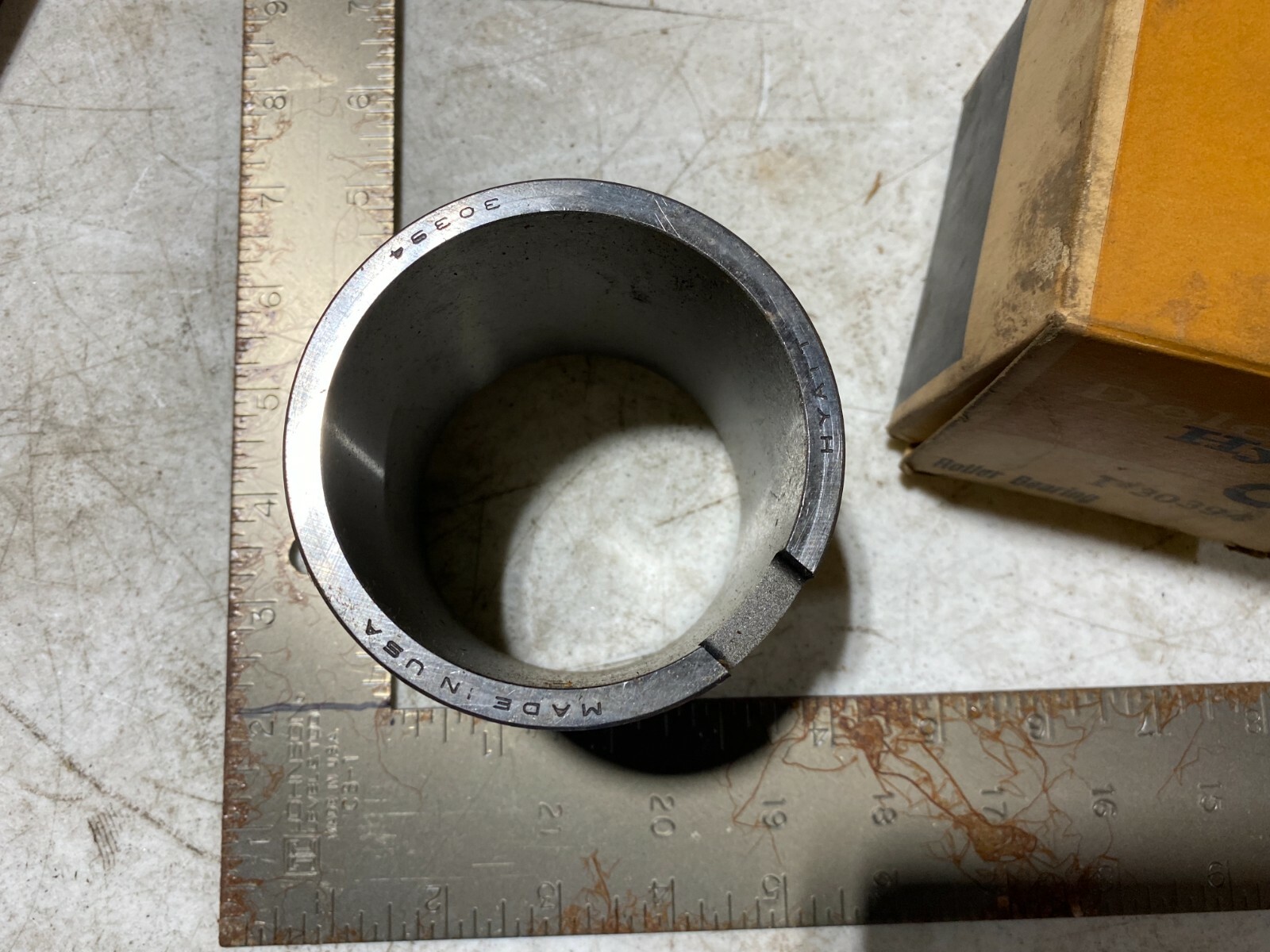 1x Delco Hyatt 30394 Roller Bearing Ring Race 4″ x 3-3/4″, NOS