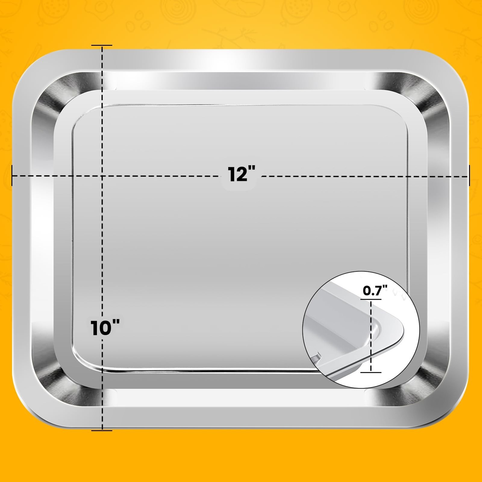 Air Fryer Grill Pan for Emeril Lagasse Everyday 360 Air Fryer, 12”×10” St