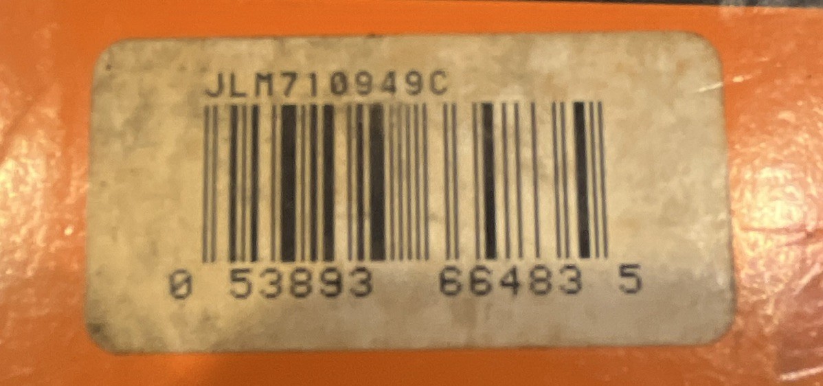 Timken Tapered Roller Bearing JLM710949C 34.925×65.088×16.51mm Steel