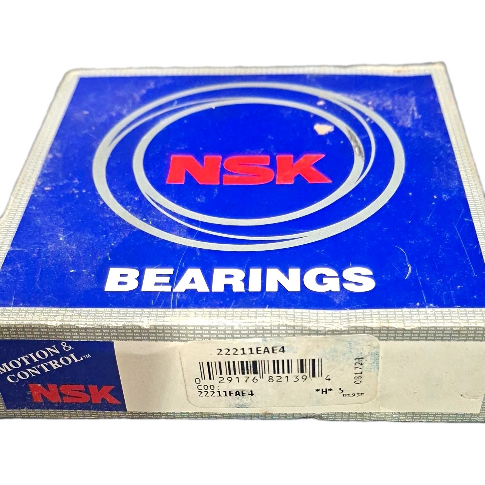 NSK 22211EAE4 Spherical Roller Bearing 55x100x25mm 2.16×3.93×0.98 in Open New