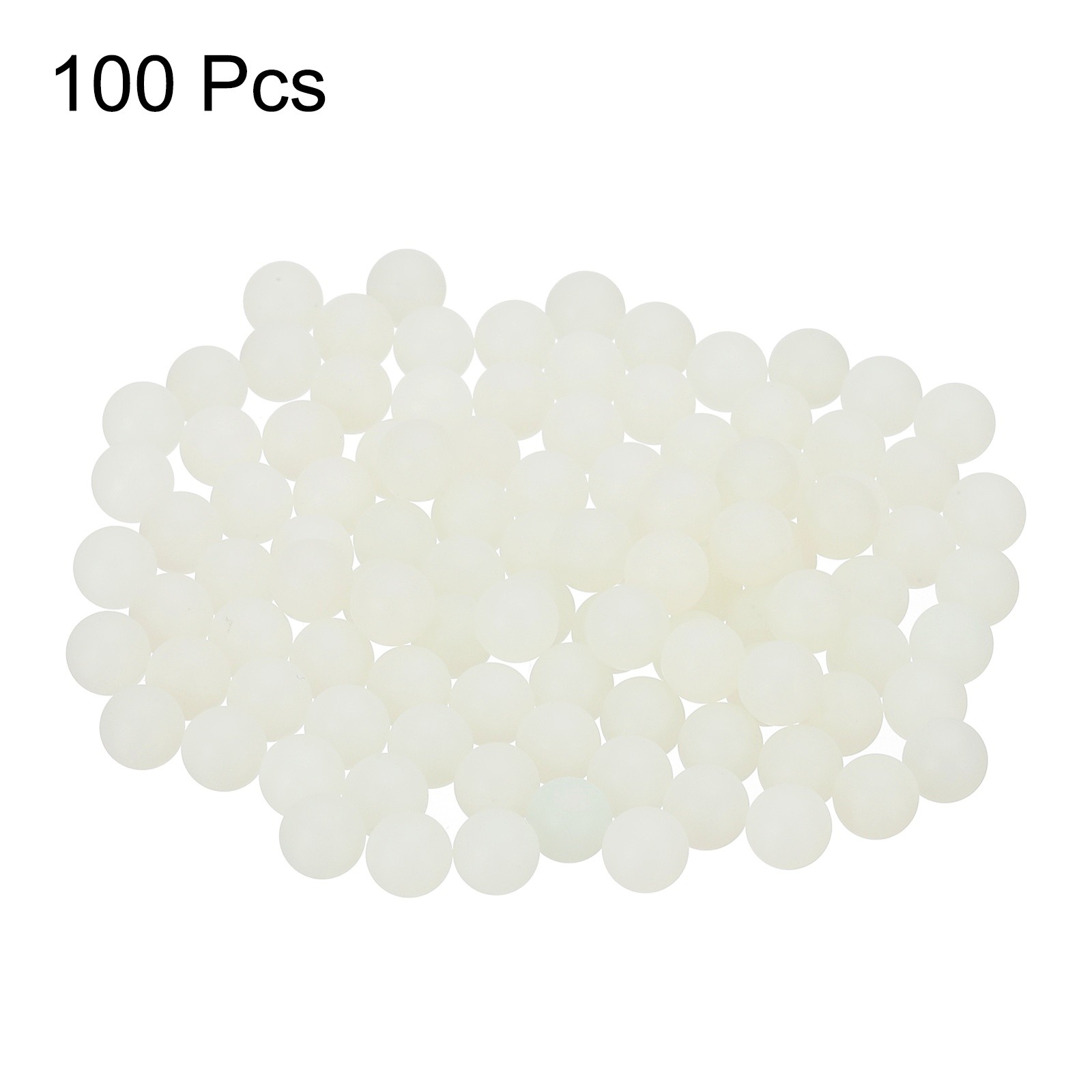 100Pcs Nylon Bearing Balls 1/4″ 6.35mm for Polishing, Precision G2, White