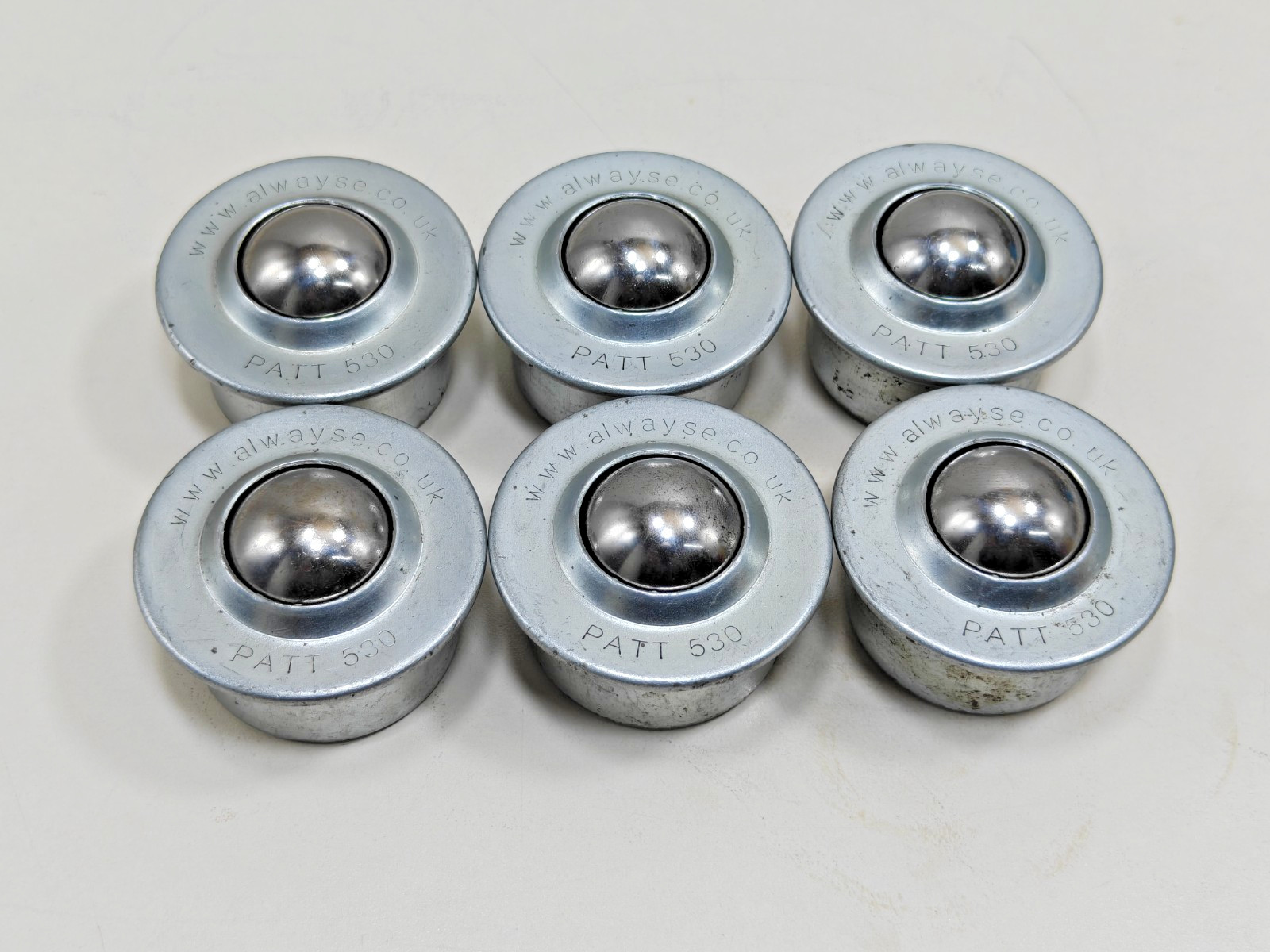 (6 PCs) 530113 Alwayse PATT 530 Ball Transfer Unit 5301 Euro Load Ball Diameter