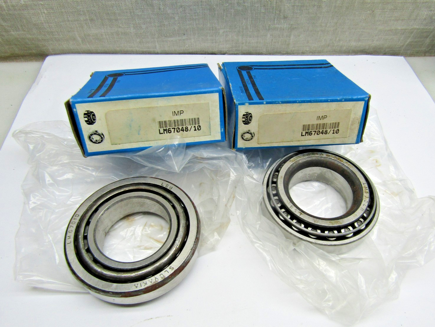 (Lot of 2) LM67048 LM67010 1-1/4″ Bore Tapered Roller Bearing Cup + Cone