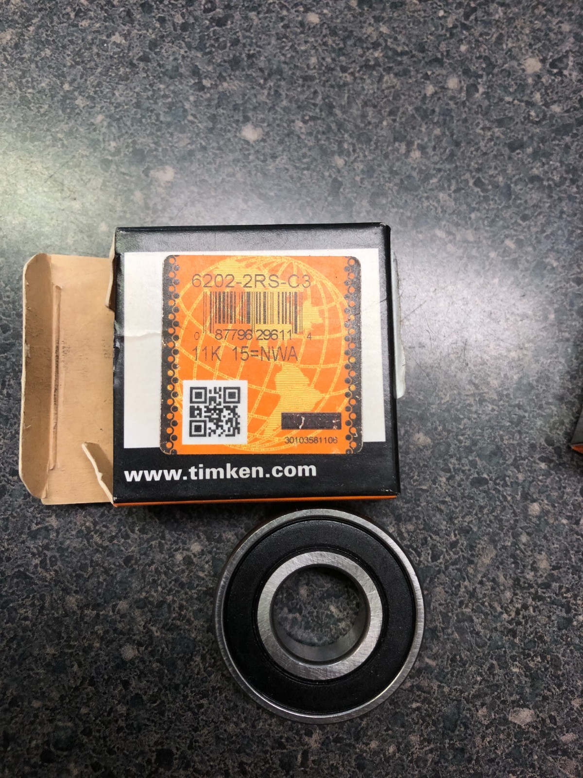 Timken 6202-2RS-C3 Deep Groove Ball Bearing – New