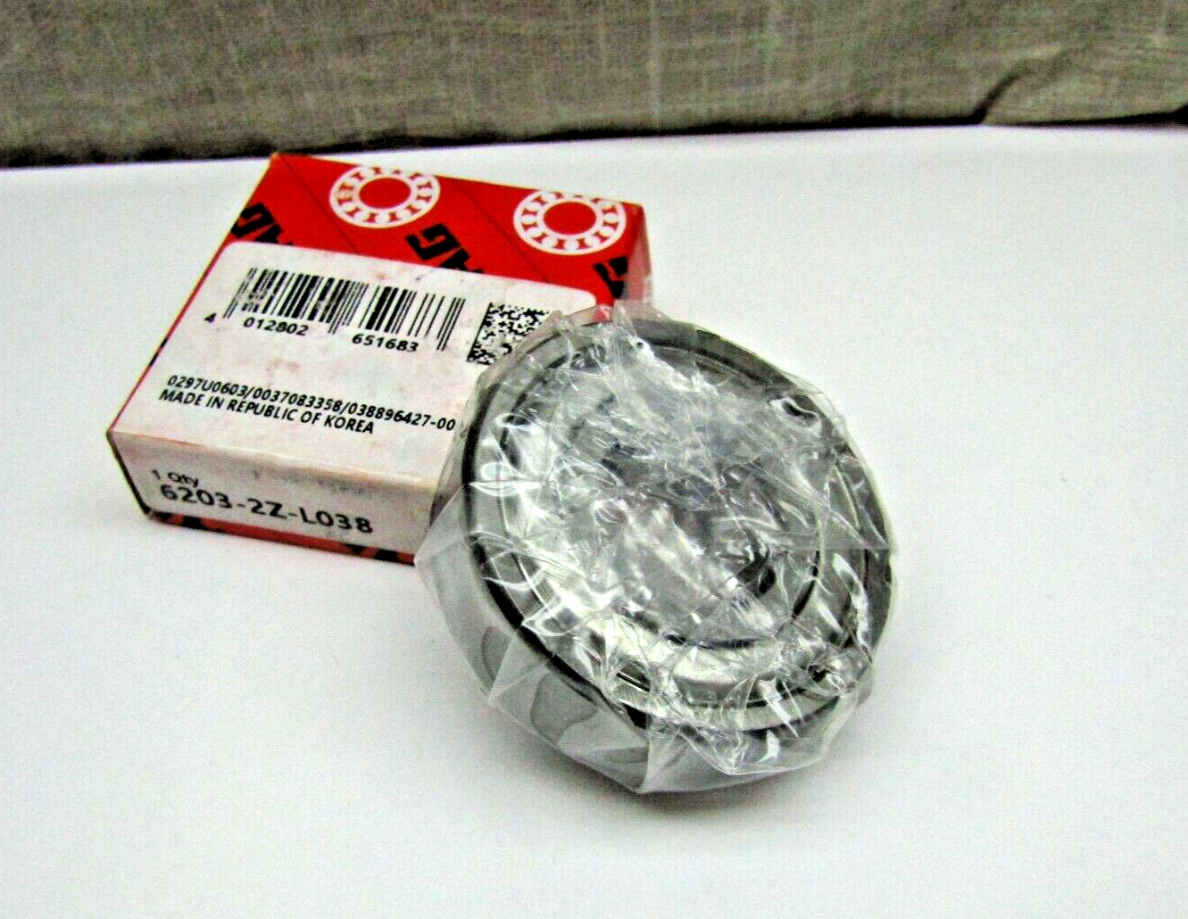 FAG 6203-2Z L038 17mm X 40mm X 12 mm Metal Shielded Bearing