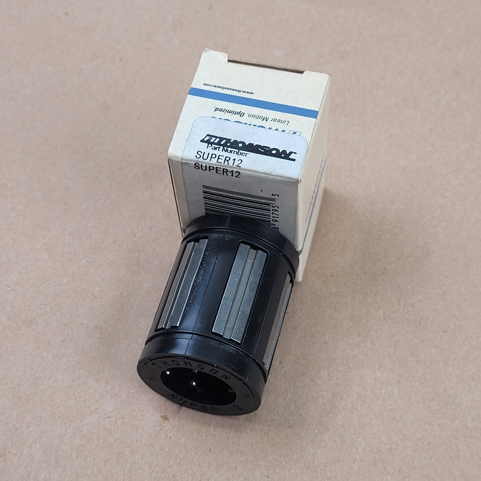 Thomson SUPER12 Ball Bushing Bearing, 0.75″ Inner Diameter, 1.25″ Outer Diameter