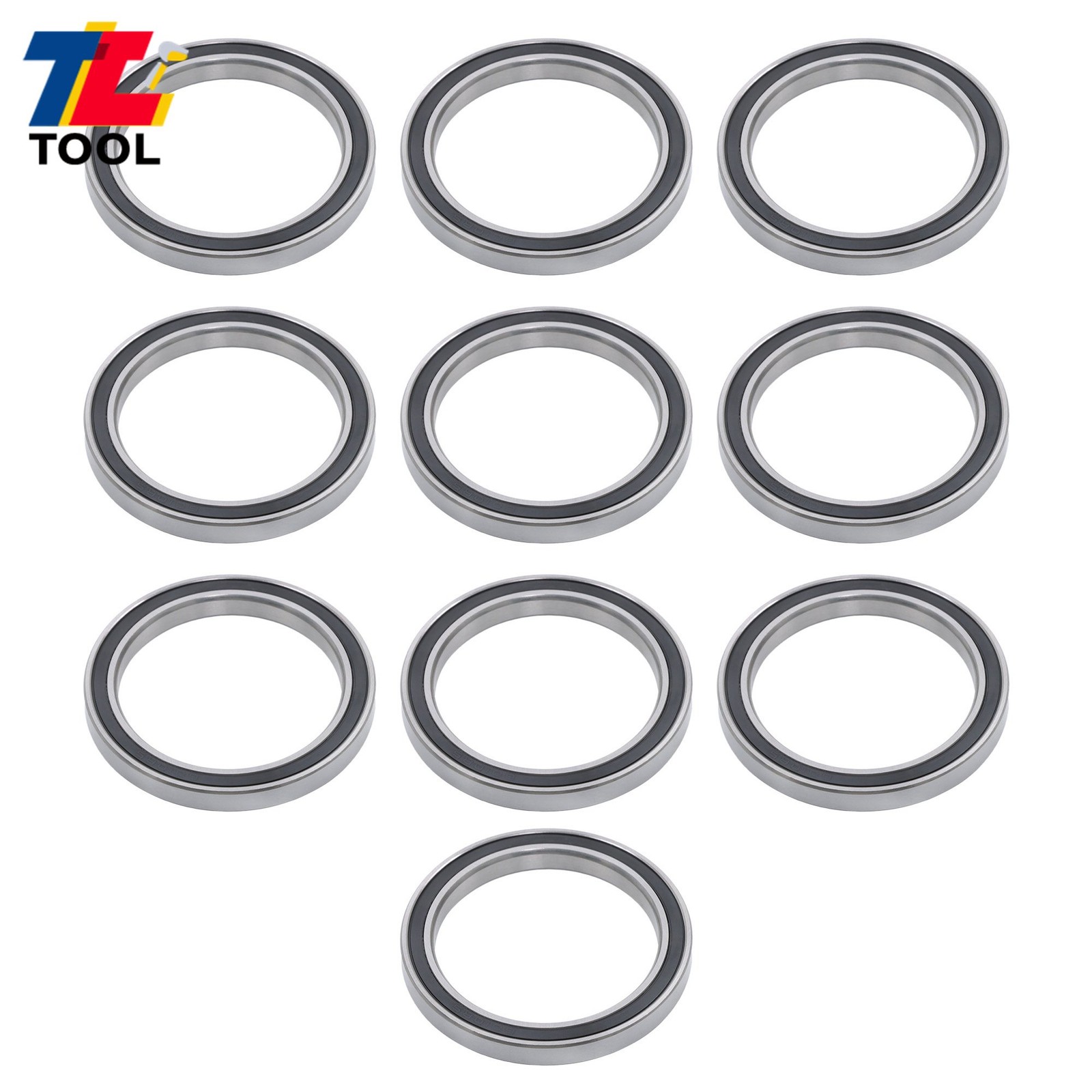 10pcs 6810-2RS 50x65x7mm Bearings Double Sealed Pre-Lubricated