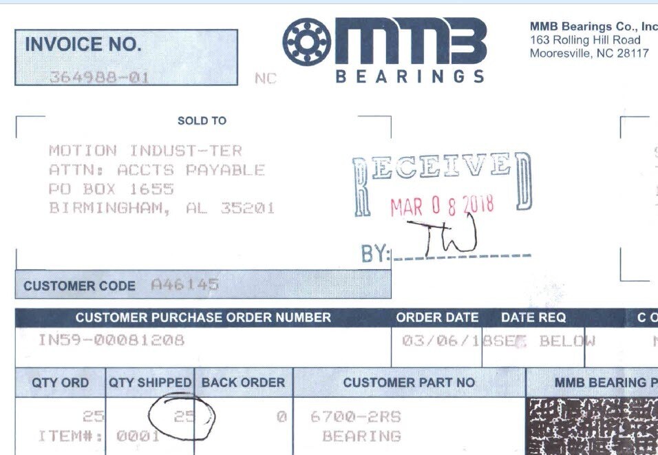 MMB Bearings 6700-2RS Thin Section Ball Bearings- New Sealed Tube of 25