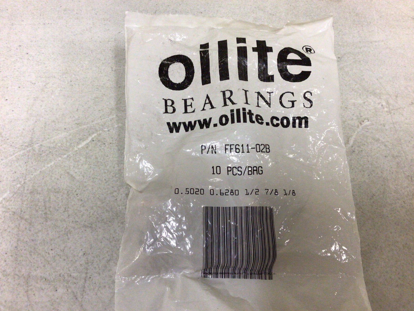 NEW, ( LOT OF 15 ) OILITE BEARINGS FF611-02B FLANGED SLEEVE BEARINGS 1/2 IN BORE