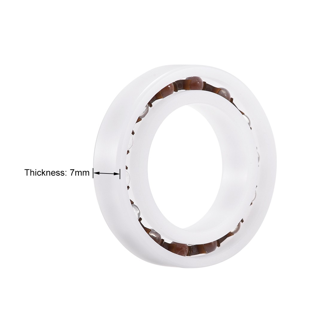 6804 Plastic Bearings 20x32x7mm Glass Ball Nylon Cage 2pcs