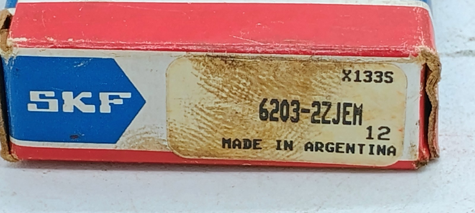 SKF 6203 22JEM Sealed Ball Bearing New Old Stock Made In Argentina