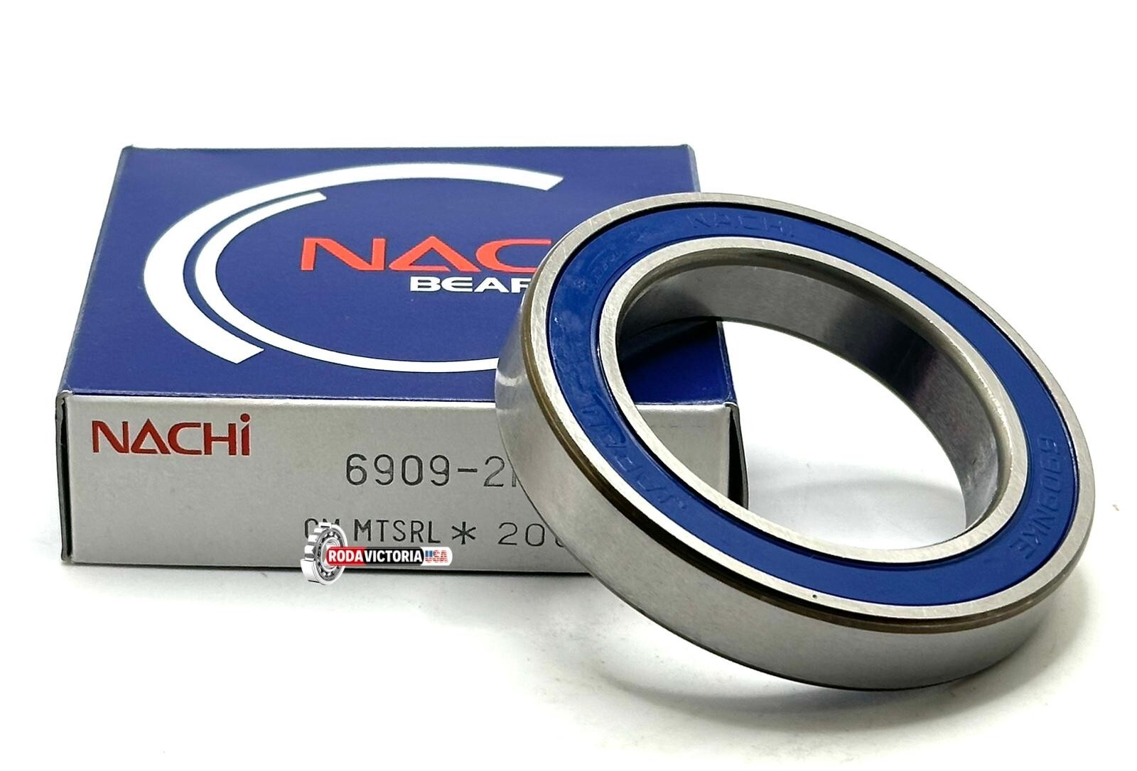 NACHI JAPAN 6909 2NKE BALL BEARING, RUBBER SEALED, NON CONTACT SEALED 45x68x12mm