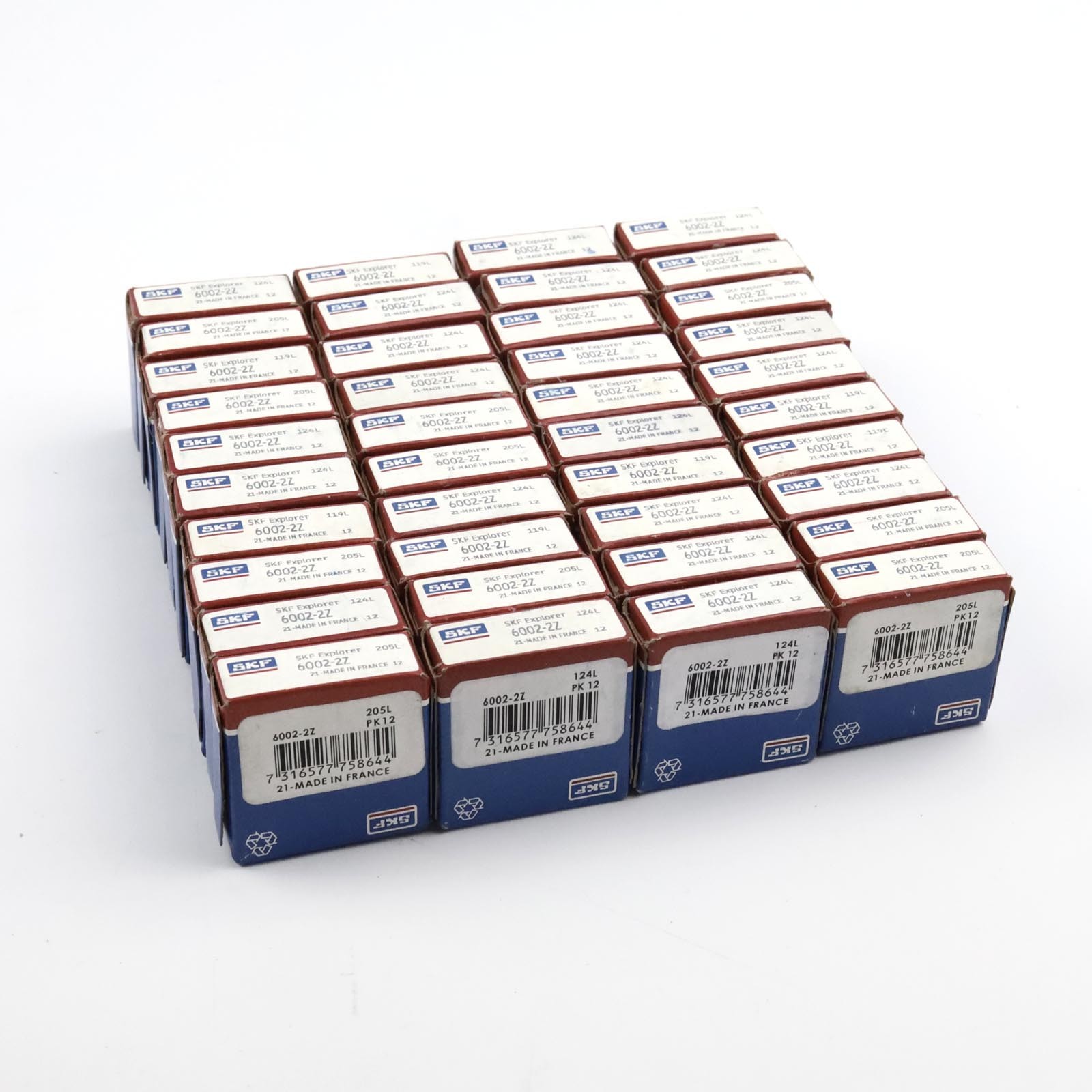 SKF Deep Groove Ball Bearing 6002-2Z (40pcs) original box