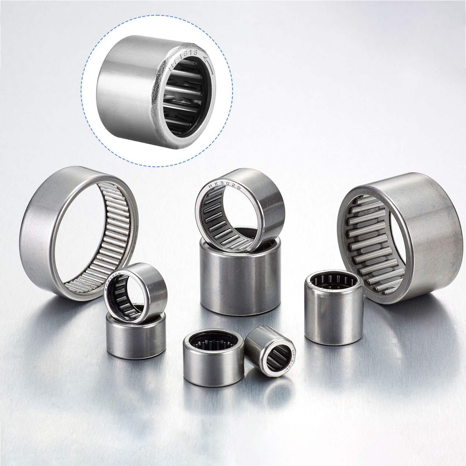 5Pack 16mm ID x 22mm OD 16mm Height HF1616 Needle Roller Bearings Chromium Steel
