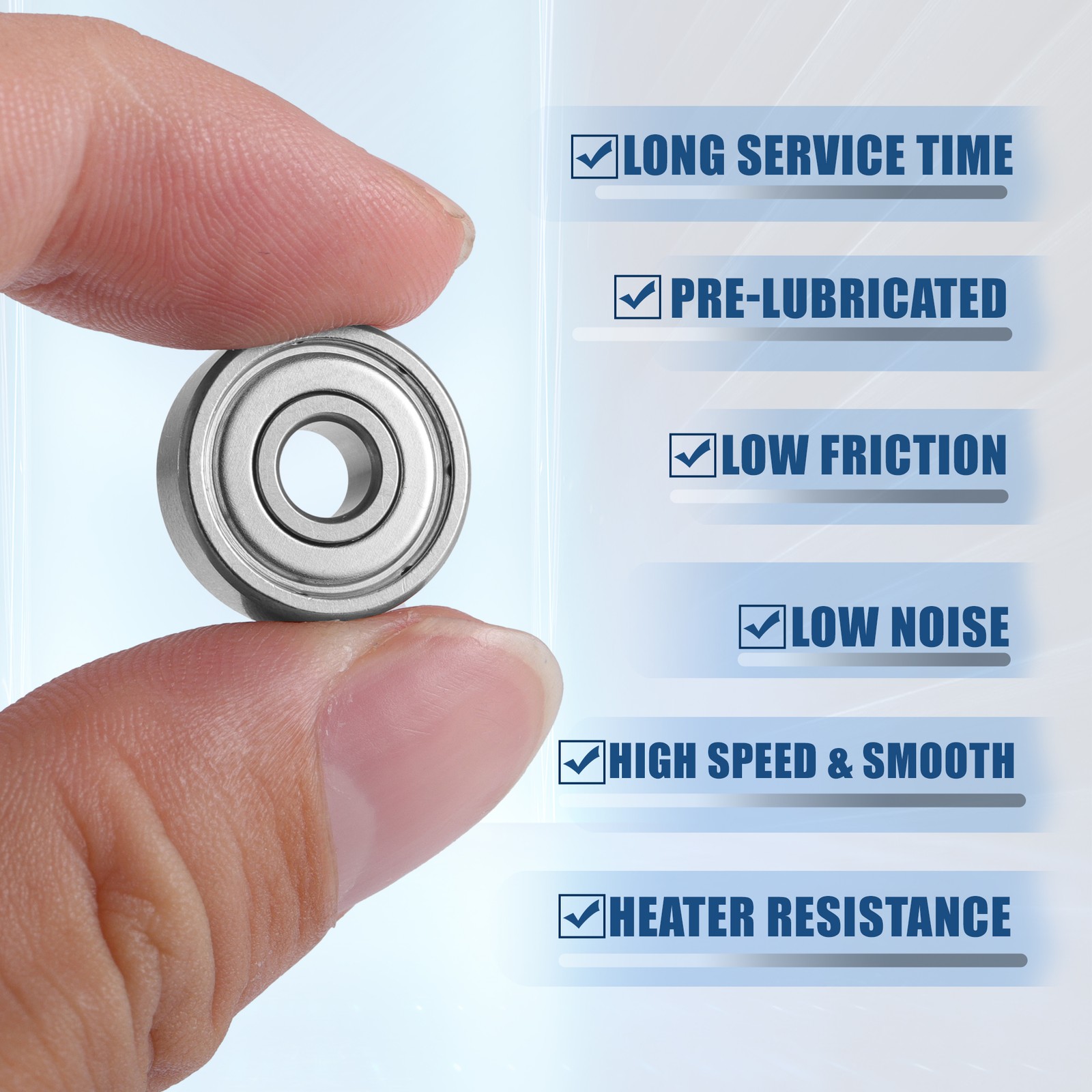 2pcs 5x16x5mm Double Metal Shield 625ZZ Single Row Deep Groove Ball Bearings