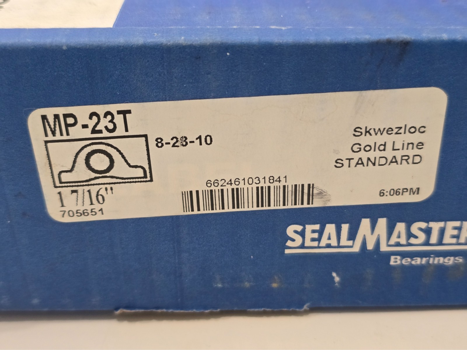 SEAL MASTER BEARINGS MP-23T 2-BOLT PILLOW BLOCK BALL BEARING