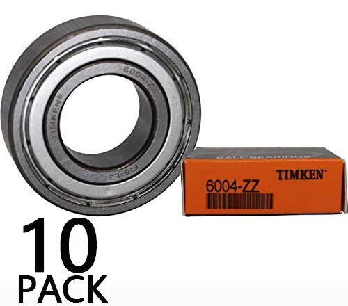 (10PACK) USA TIMKEN 6004-ZZ 20X42X12MM Double Metal Seal Ball Bearings 6004ZZ