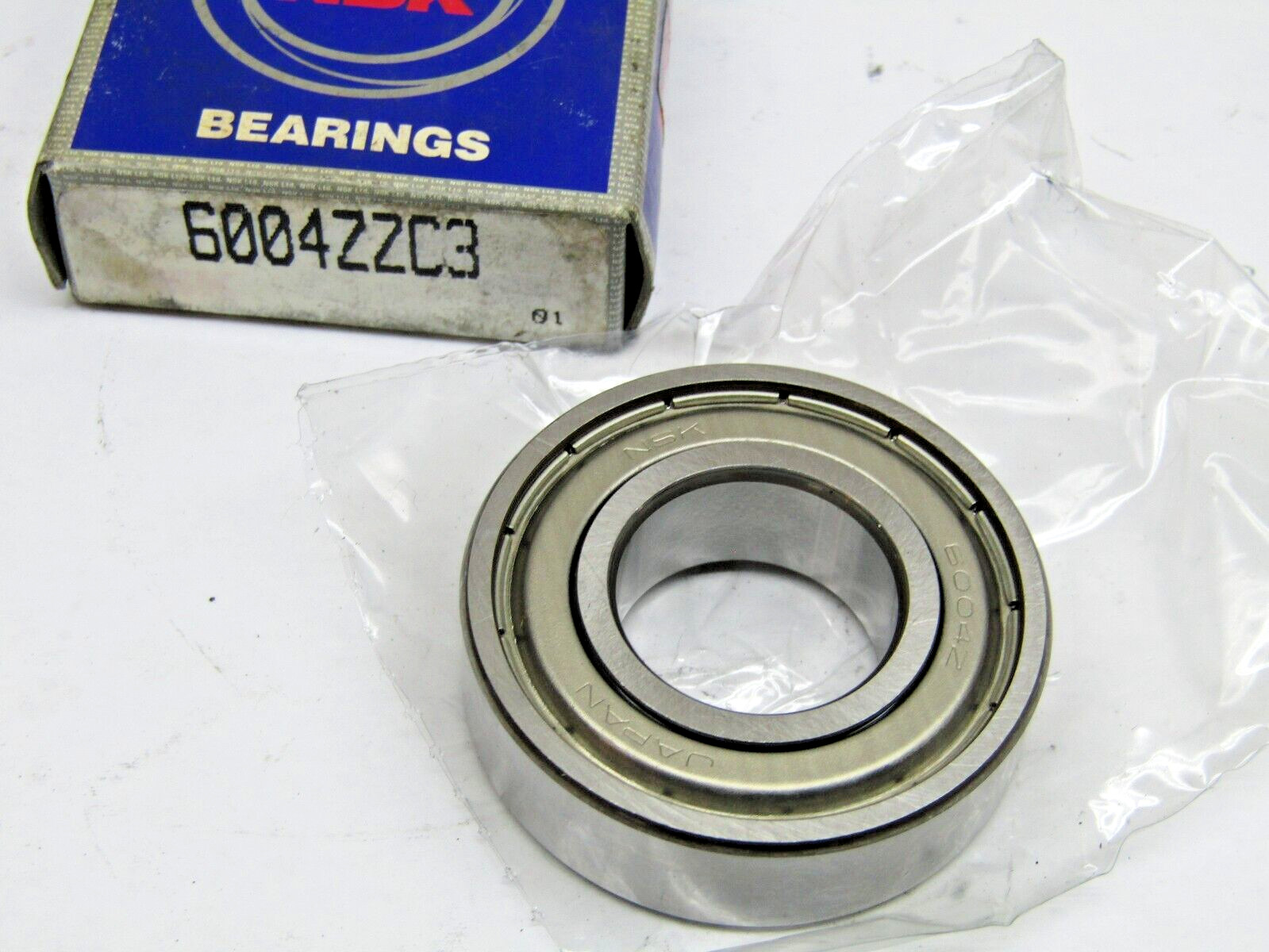 NSK 6004ZZ C3 20 mm X 42 mm X 12 mm Metal Shielded Bearing
