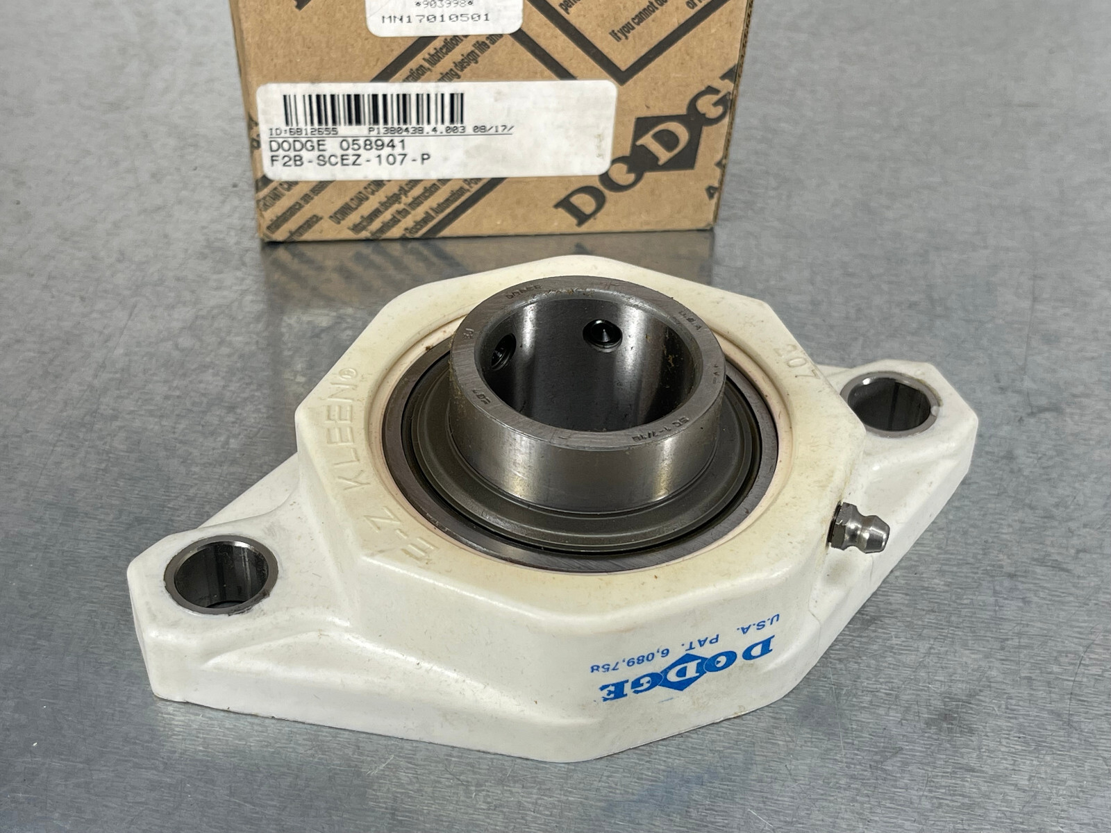 Dodge F2B-SCEZ-107-P Flange Mount Ball Bearing Polymer Housing 1-7/16″ Bore