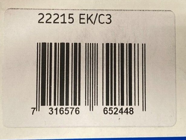 22215E-K/C3 SKF, TAPERED BORE, SPHERICAL ROLLER BEARING 75x130x31 (mm)