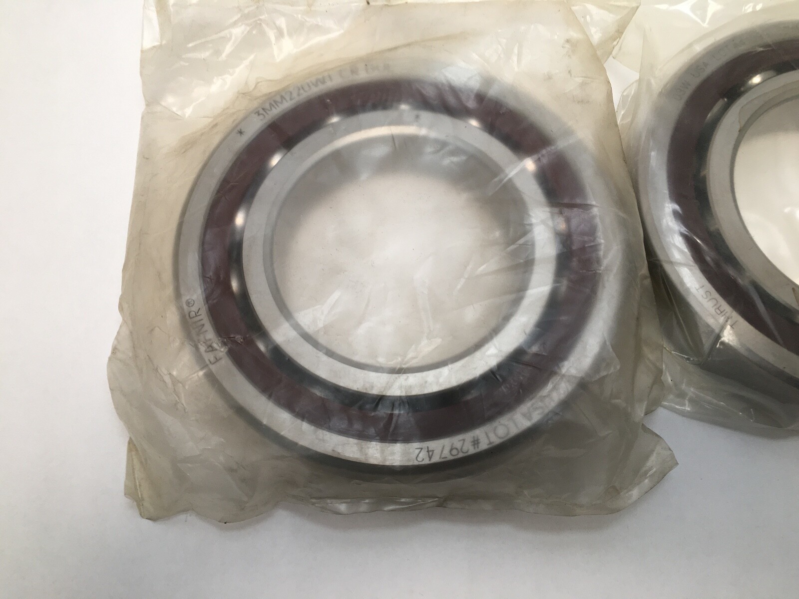 Fafnir 3MM220WI-DUL Bearing 100x180x34 mm 7220-A 3MM-220-WI-DUL ABEC7 USA 2 Pcs