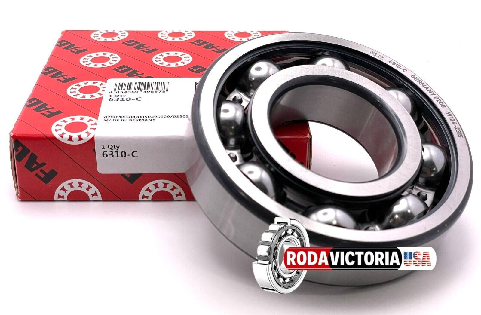 FAG 6310-C Deep Groove Ball Bearings, OPEN, NO SEALS 50x110x27mm