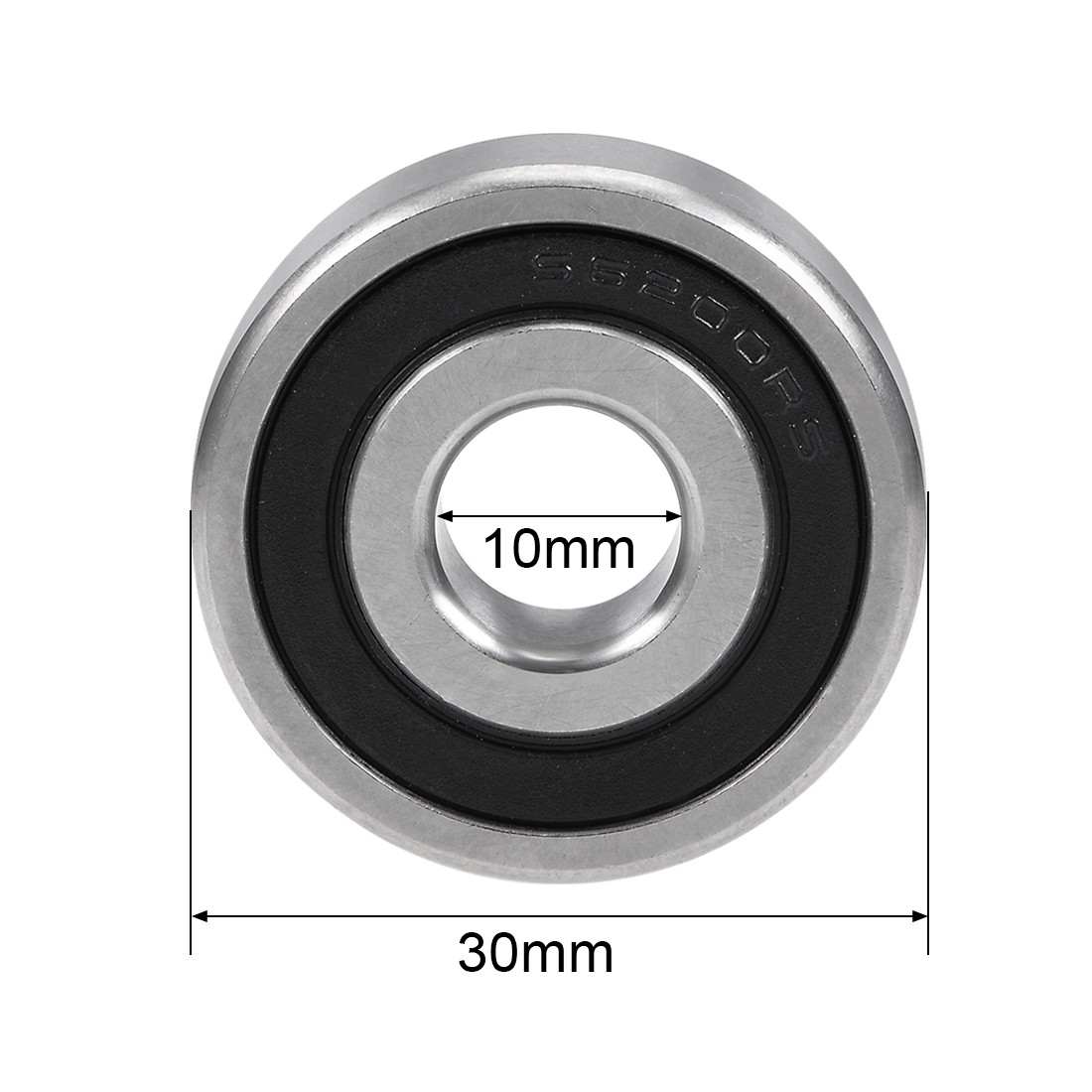 S6200-2RS Stainless Steel Ball Bearing 10x30x9mm Double Sealed 6200RS Bearings