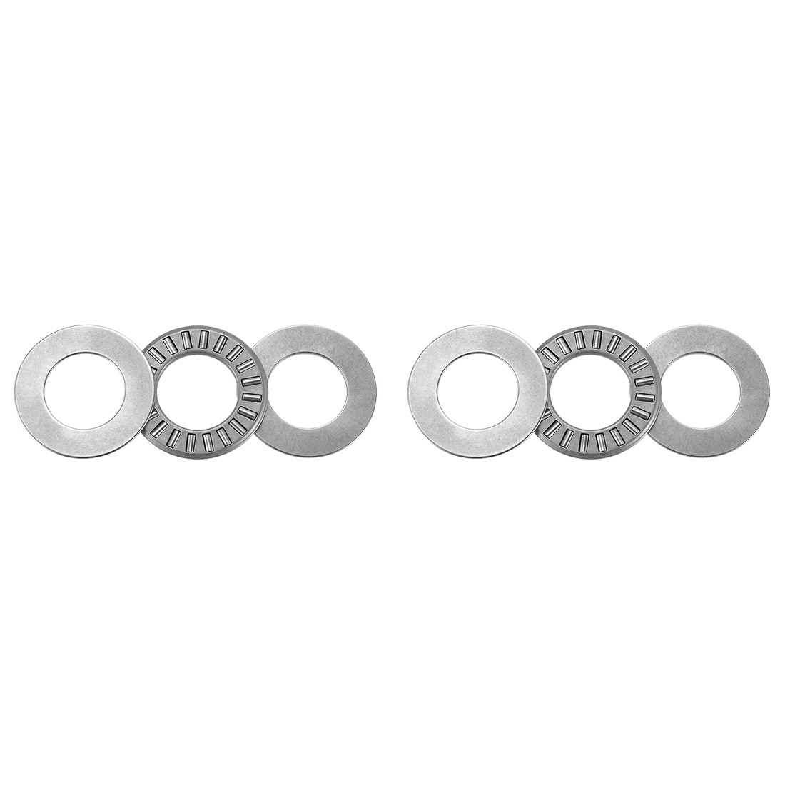 2 Pcs 5/8 x 1-1/8 x 5/64-inch Thrust Needle Roller Bearings with Washer,NTA1018