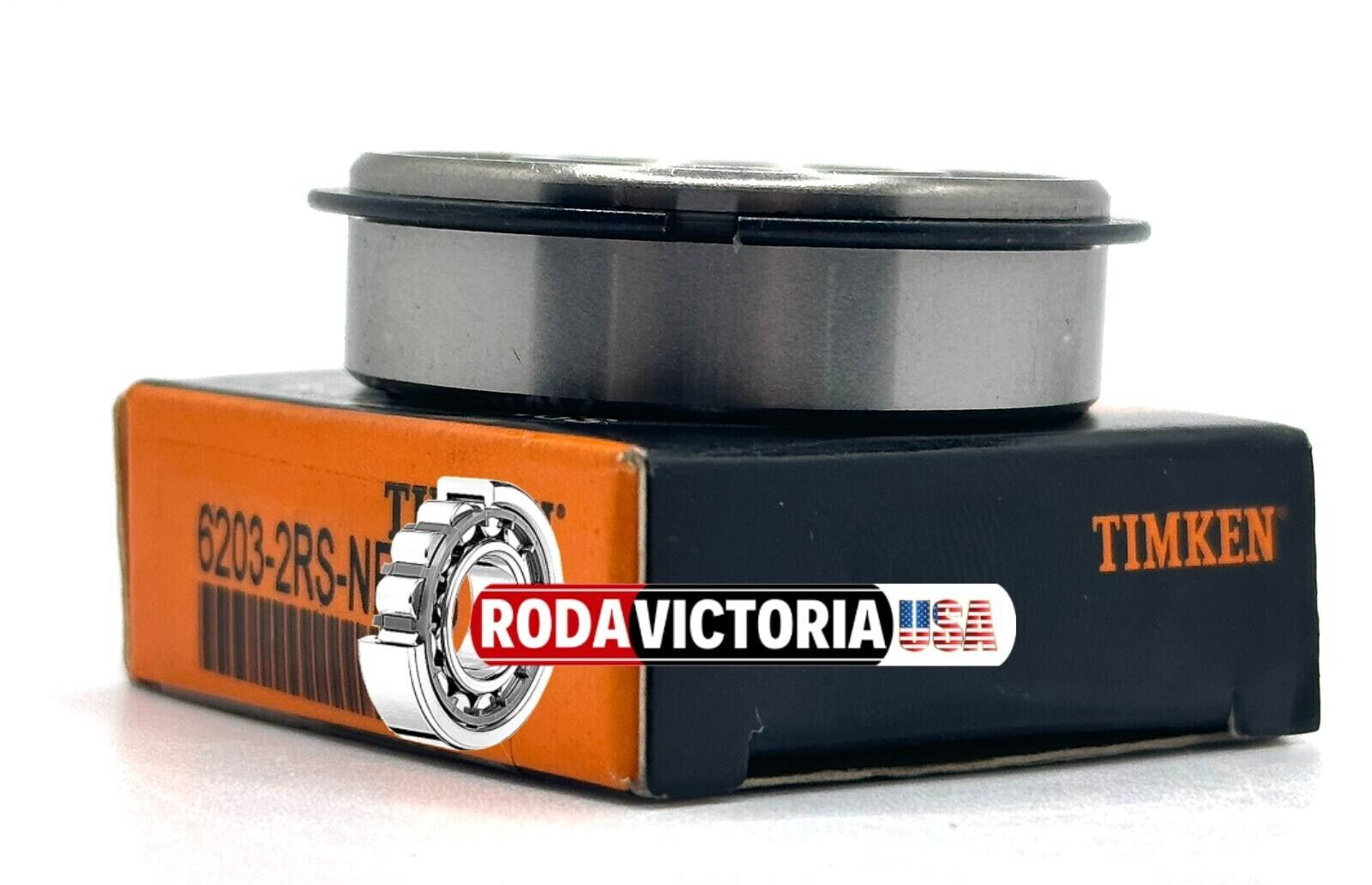 TIMKEN 6203 2RS NRC3 DEEP GROOVE BALL BEARING RUBBER SEALED W/SNAP RING 17x40x12
