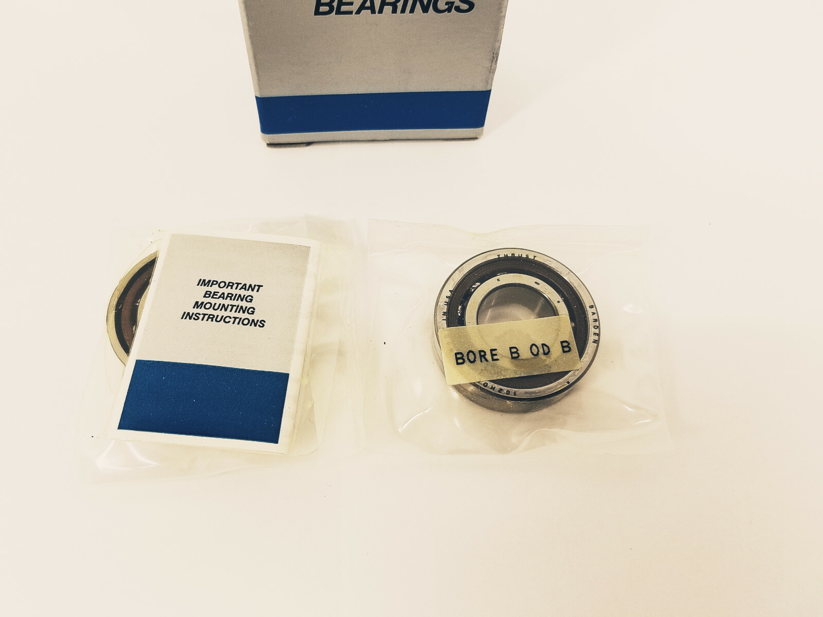 (Box of 2) Barden Precision Bearings 102HDL Angular Contact Ball Bearing – New