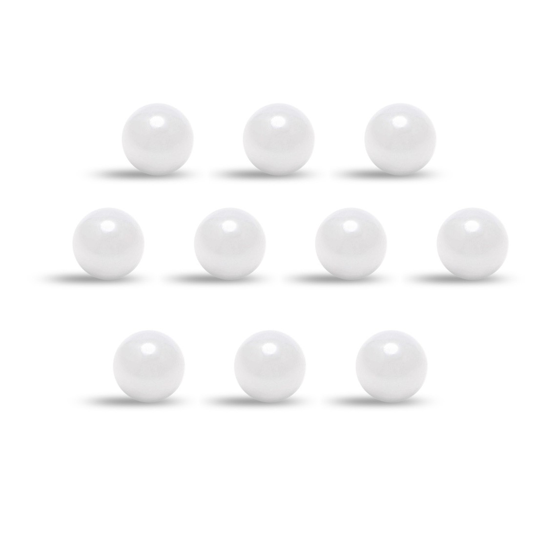 10 x 2.5mm Ceramic Bearing Balls ZRO2 Zirconium Oxide Ball G10 Precision