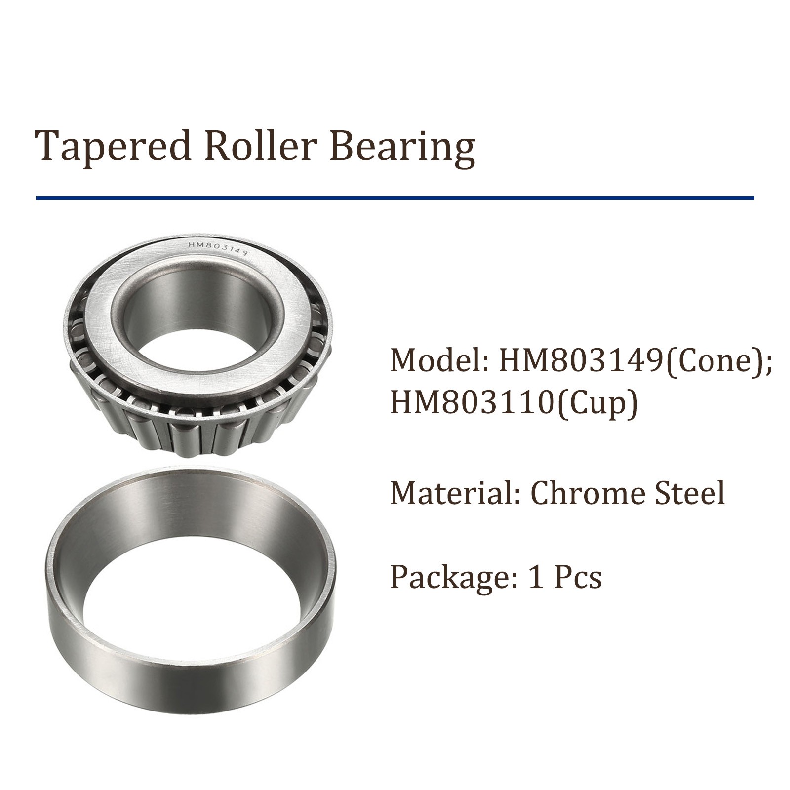 HM803149/HM803110 Tapered Roller Bearing 1.75″x3.5″x1.1875″ Bearing