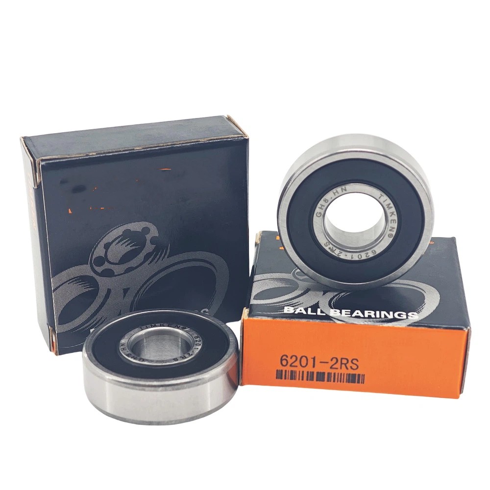 2PC Brand FOR TIMKEN 6201-2RS 12X32X10MM Double Rubber Seal Ball Bearings NEW