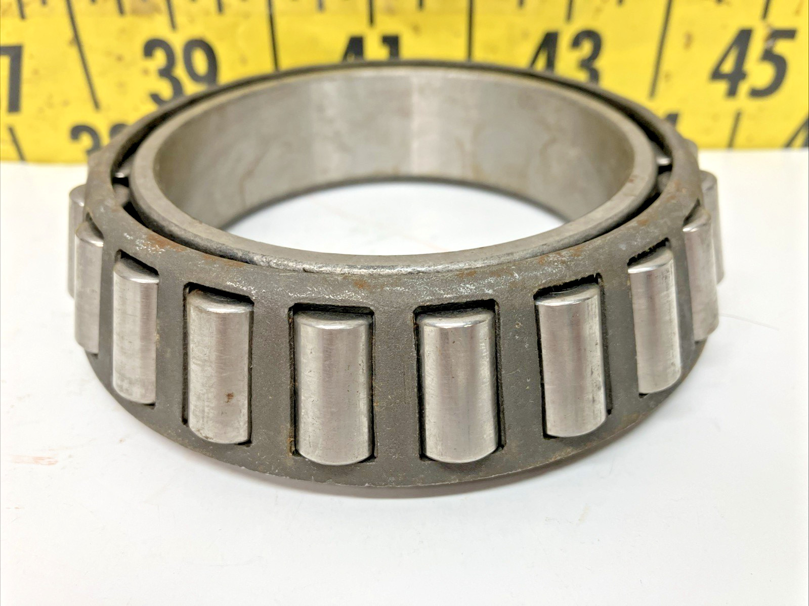 NOS Timken Tapered Roller Bearing 497 Bore: 3.37″ x OD 5.375″ x Width 1.172″ (1)