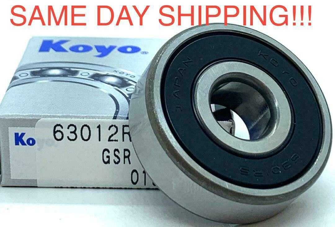 KOYO 6301 2RS C3 DEEP GROOVE BALL BEARING, RUBBER SEALED 12x37x12 mm