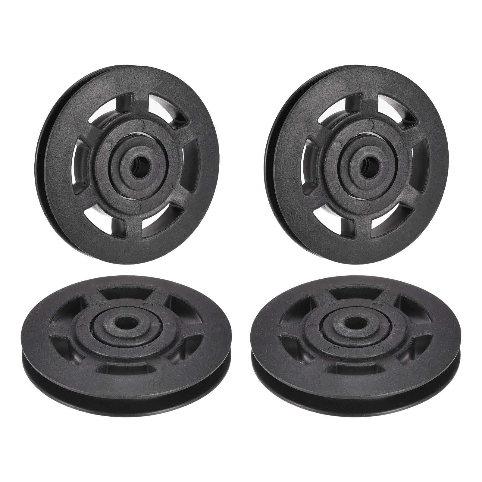 uxcell 4pcs 96mm Bearing Pulley Wheel Cable Fitness Equipment Accessories…