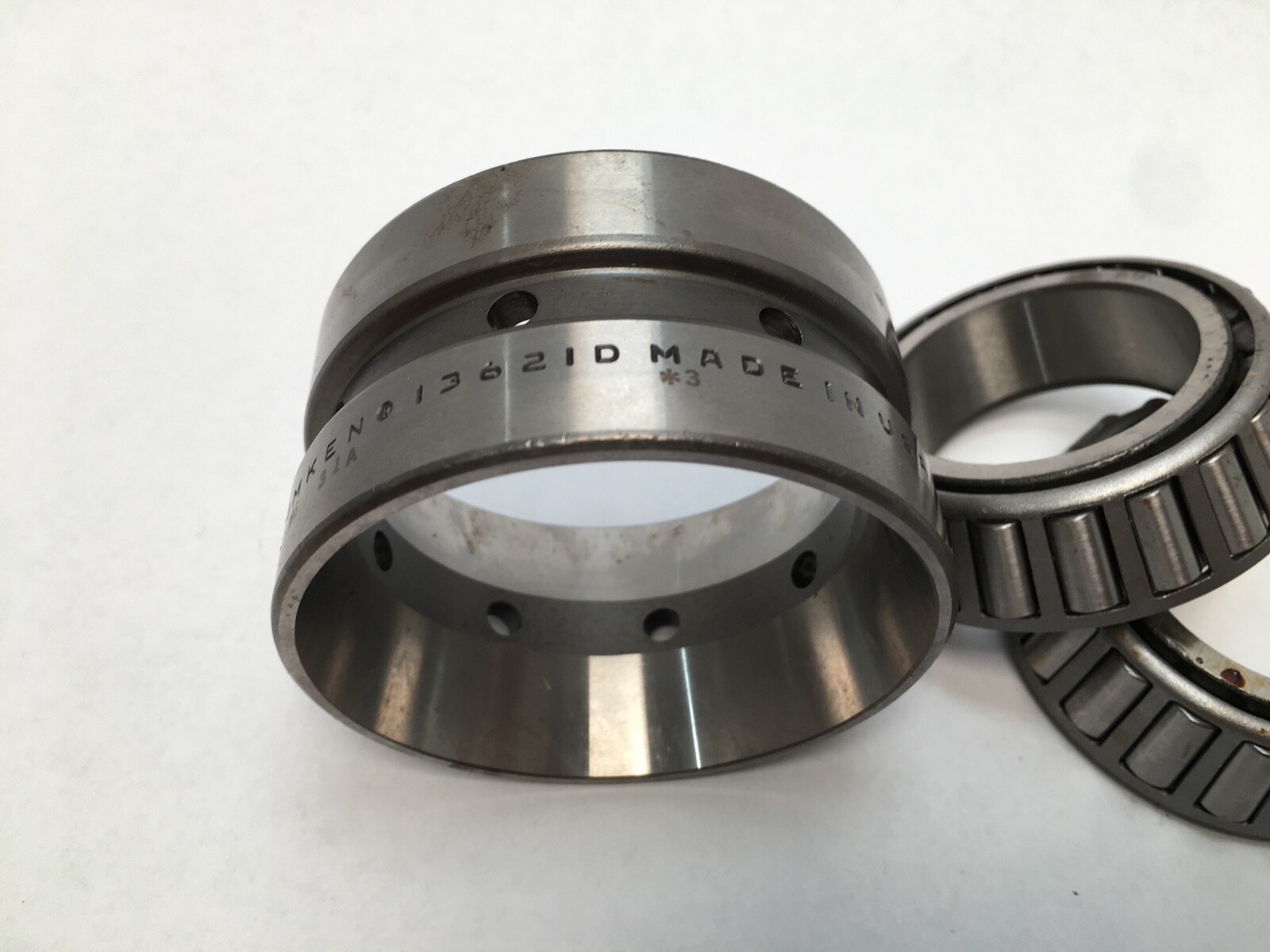 Timken 13687-90019 Double Taper Bearing Cone & Cup 1-1/2″ ID 2-23/32″ OD *3 USA