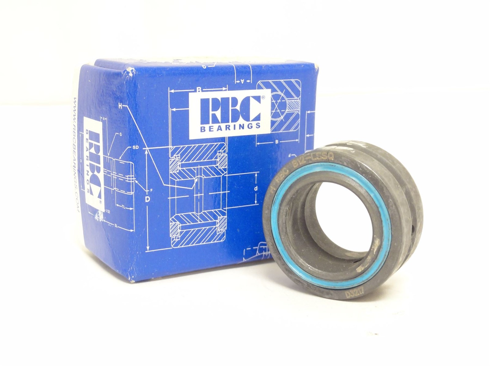 252589 New In Box; RBC B12LSSQ Plain Bearing 3/4″ID x 1-1/4″OD x 0.656″ Width