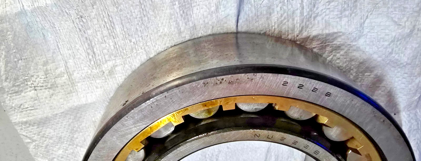 NU 2228 M C3 Cylindrical Roller Bearing USED NTN JAPAN BRONZE CAGE RUSTED NU2228