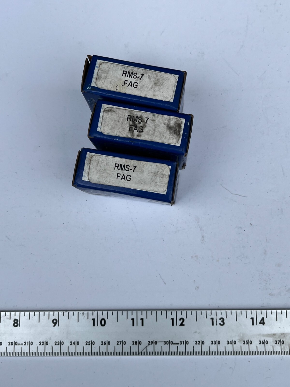 FAG Lot of 3 deep groove ball roller bearings 22.225×57.15×17.462mm RMS-7