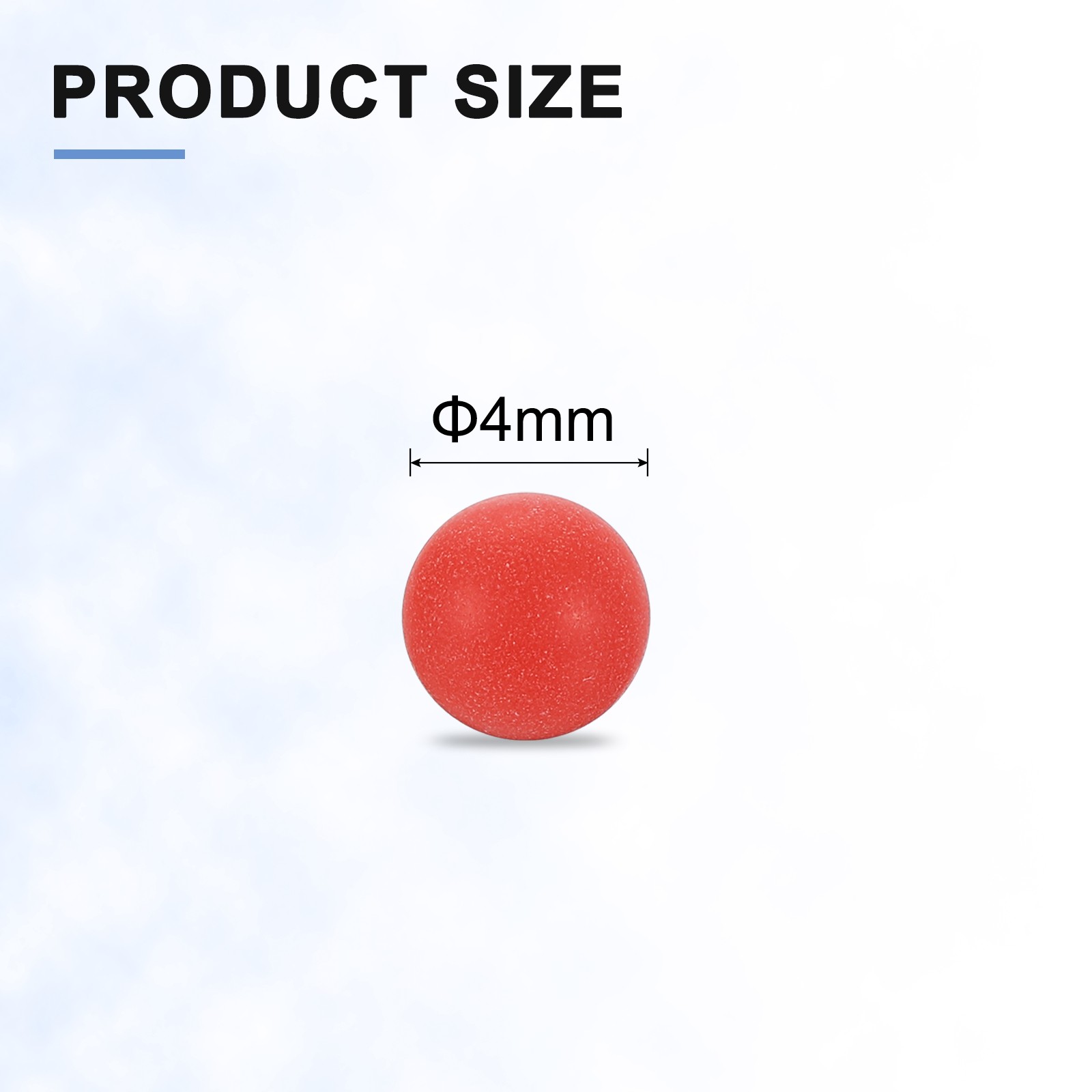 100pcs PP Bearing Balls 4.0mm Precision G2 Red for Bearings